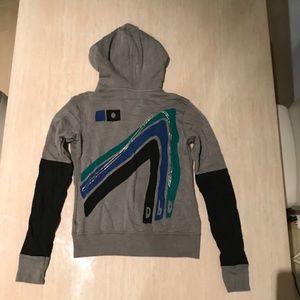 NEW Day by Day Zip Hoodie Doll's Kill S GREY RARE
